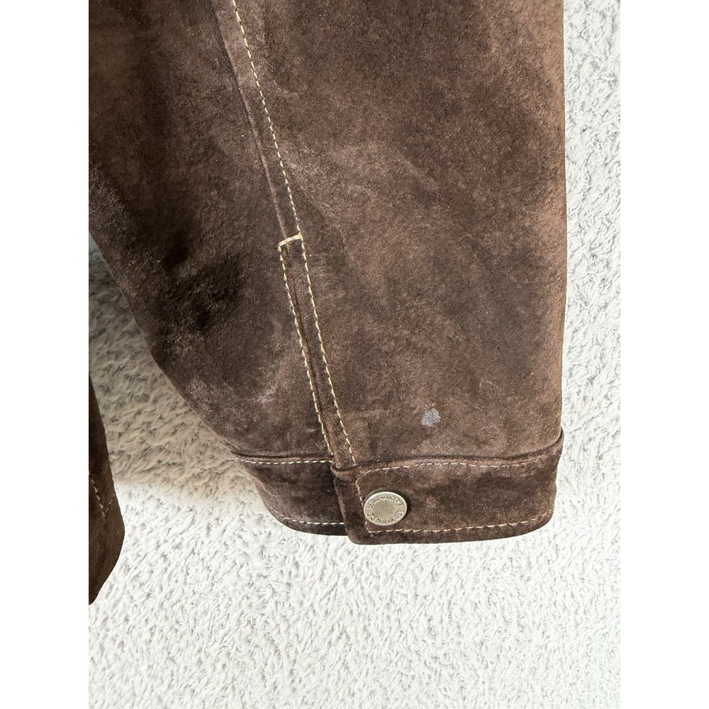 Bernardo Jacket Womens Size L Leather Suede Full Zip Brown Nordstrom - Picture 16 of 16